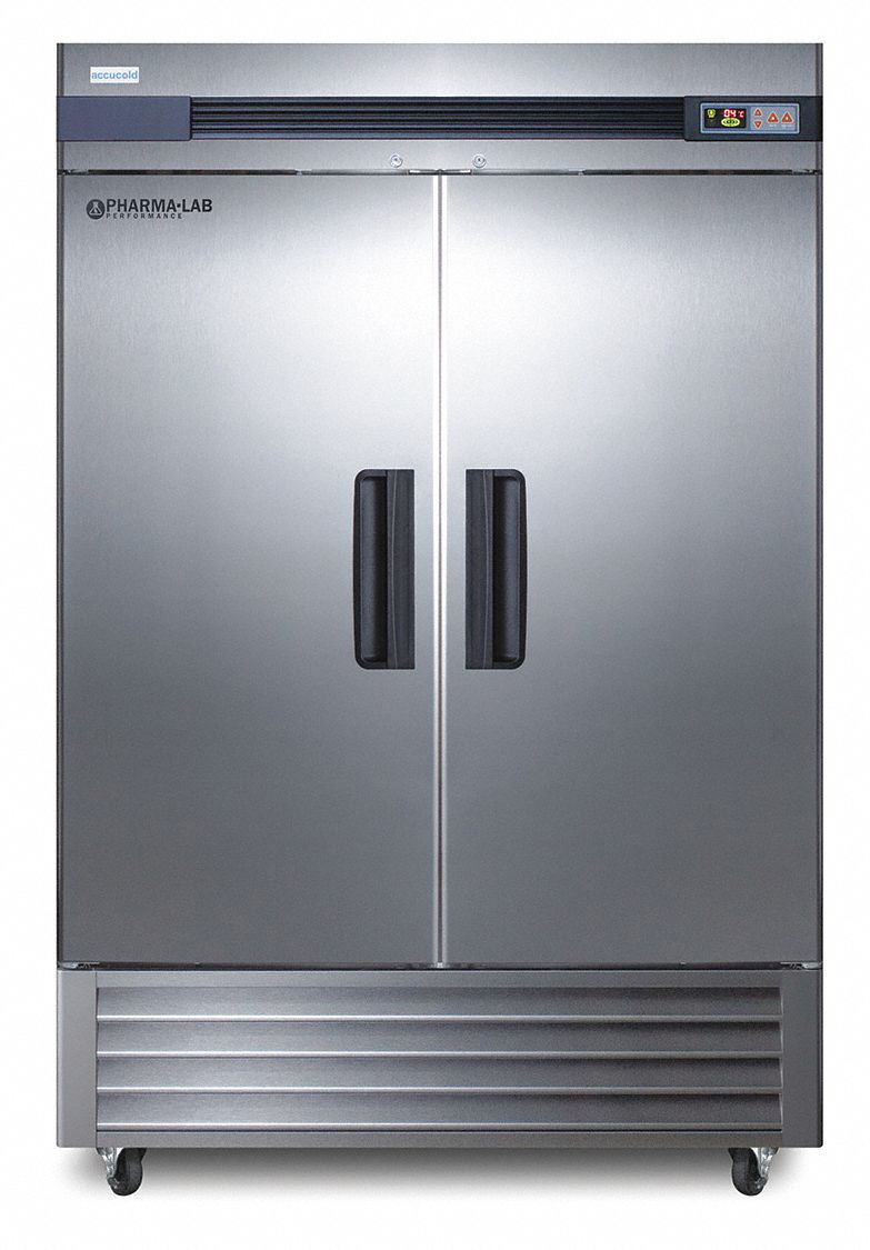Refrigerator: 49 cu ft, Upright, 2°C to 10°C, 31 in Overall Dp, 4 5/8 ft Overall Wd, R-290a