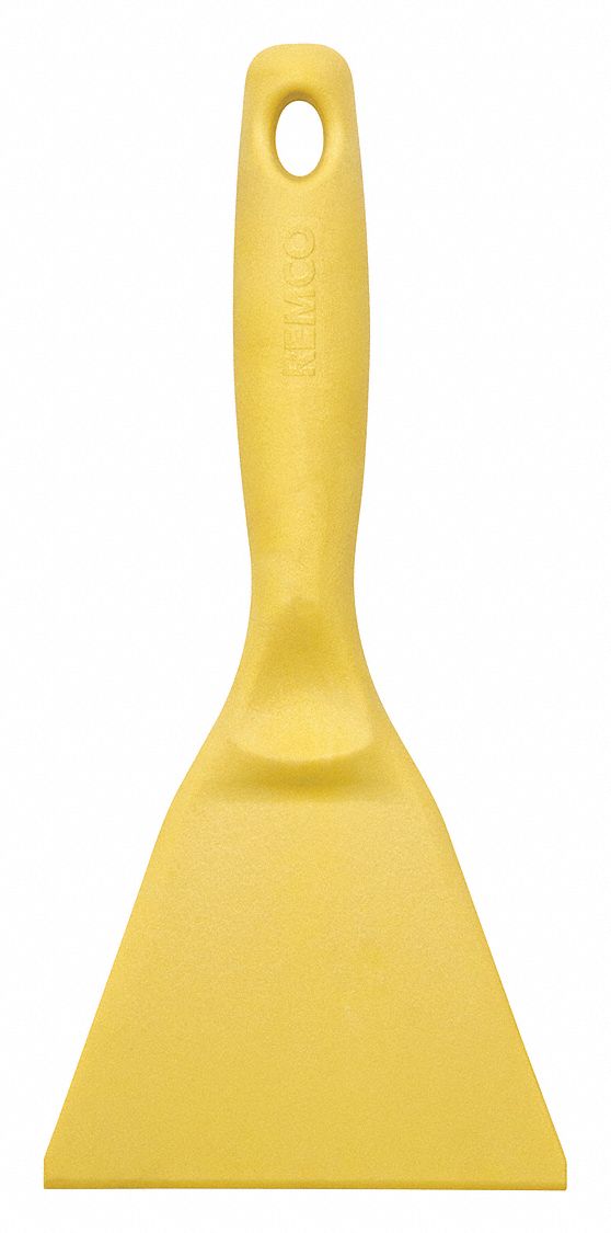 Hand Scraper: Fiberglass, 4 in Blade Lg, 4 in Overall Lg, Fiberglass, FDA Compliant