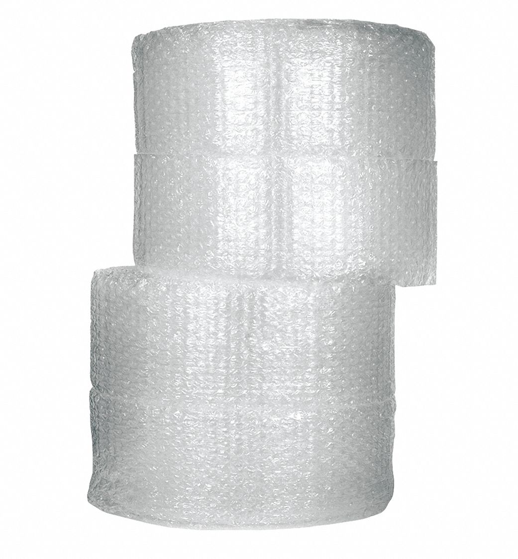 BUBBLE WRAP Bubble Rolls, NonPerforated, Roll Width 24 in, Roll Length