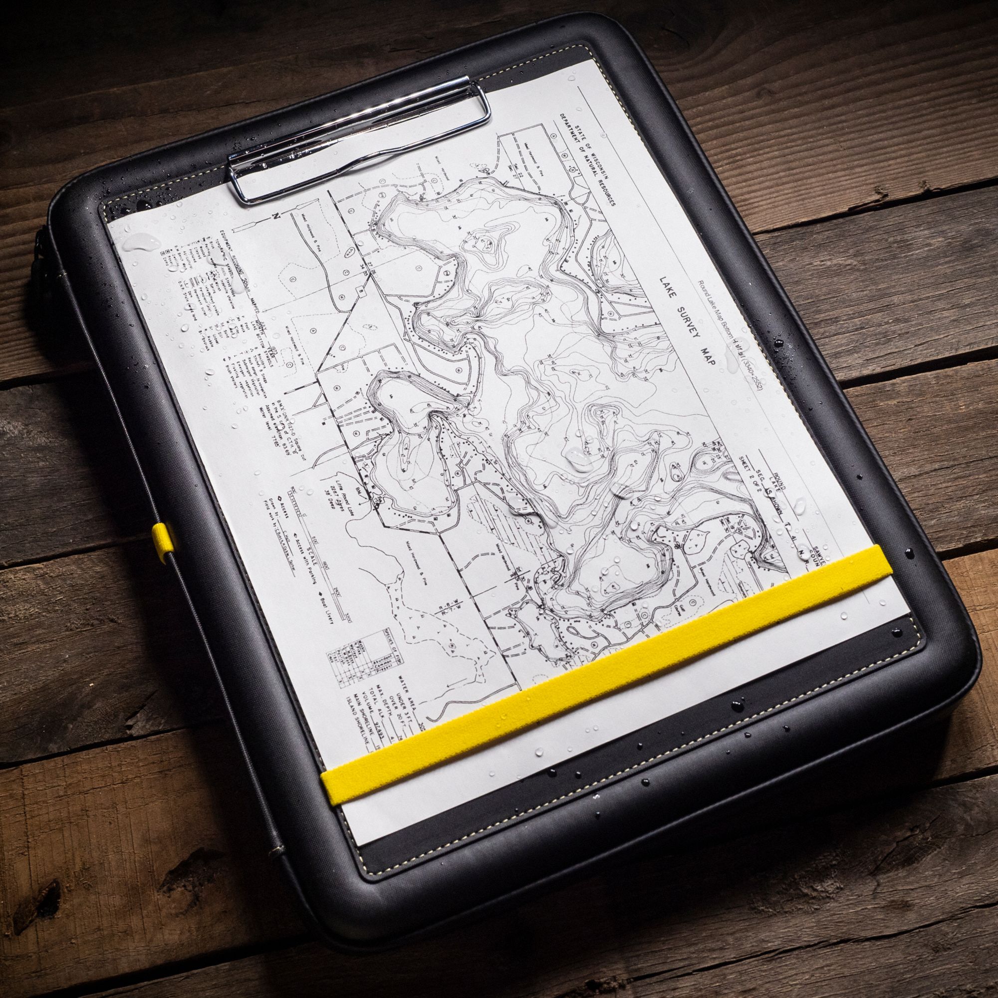 RITE IN THE RAIN Black Polydura Storage Clipboard, Legal File Size, 10 5/8 in W x 1 3/4 in H, 1