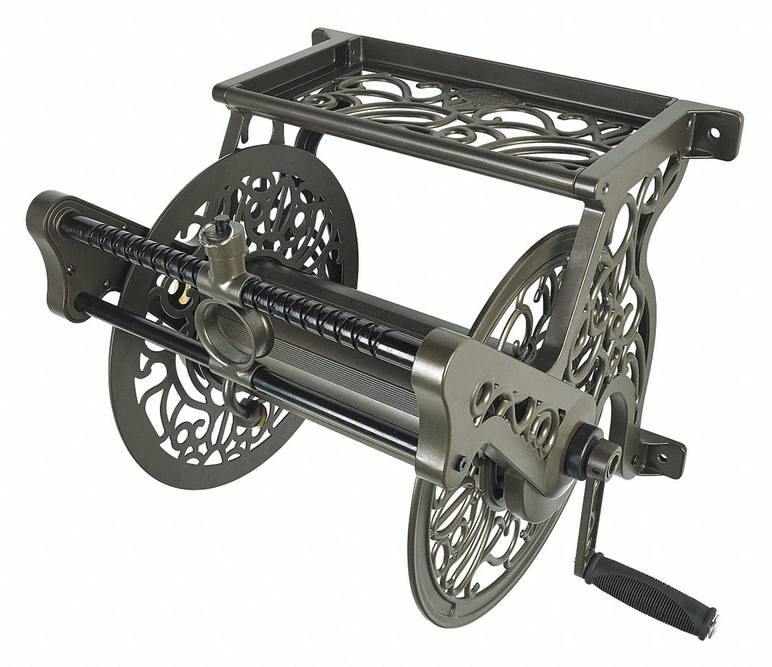 125 ft (5/8 in I.D.), 5 1/2 in Reel Dia, Garden Hose Reel
