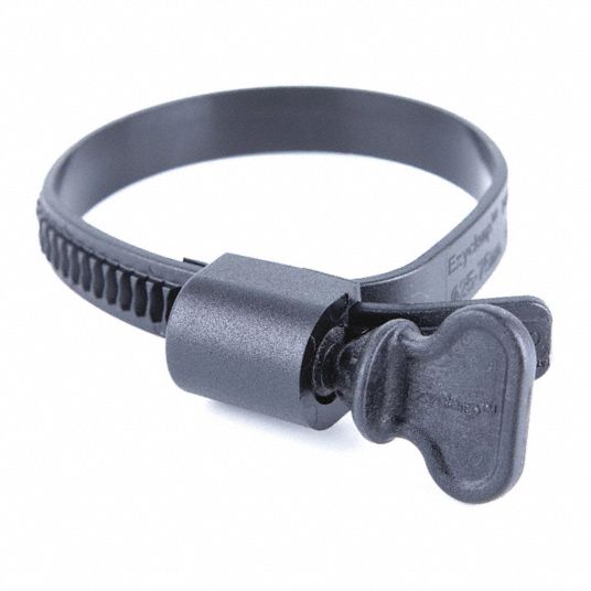 Plastic Worm Drive Hose Clamp,Wing Screw - Grainger