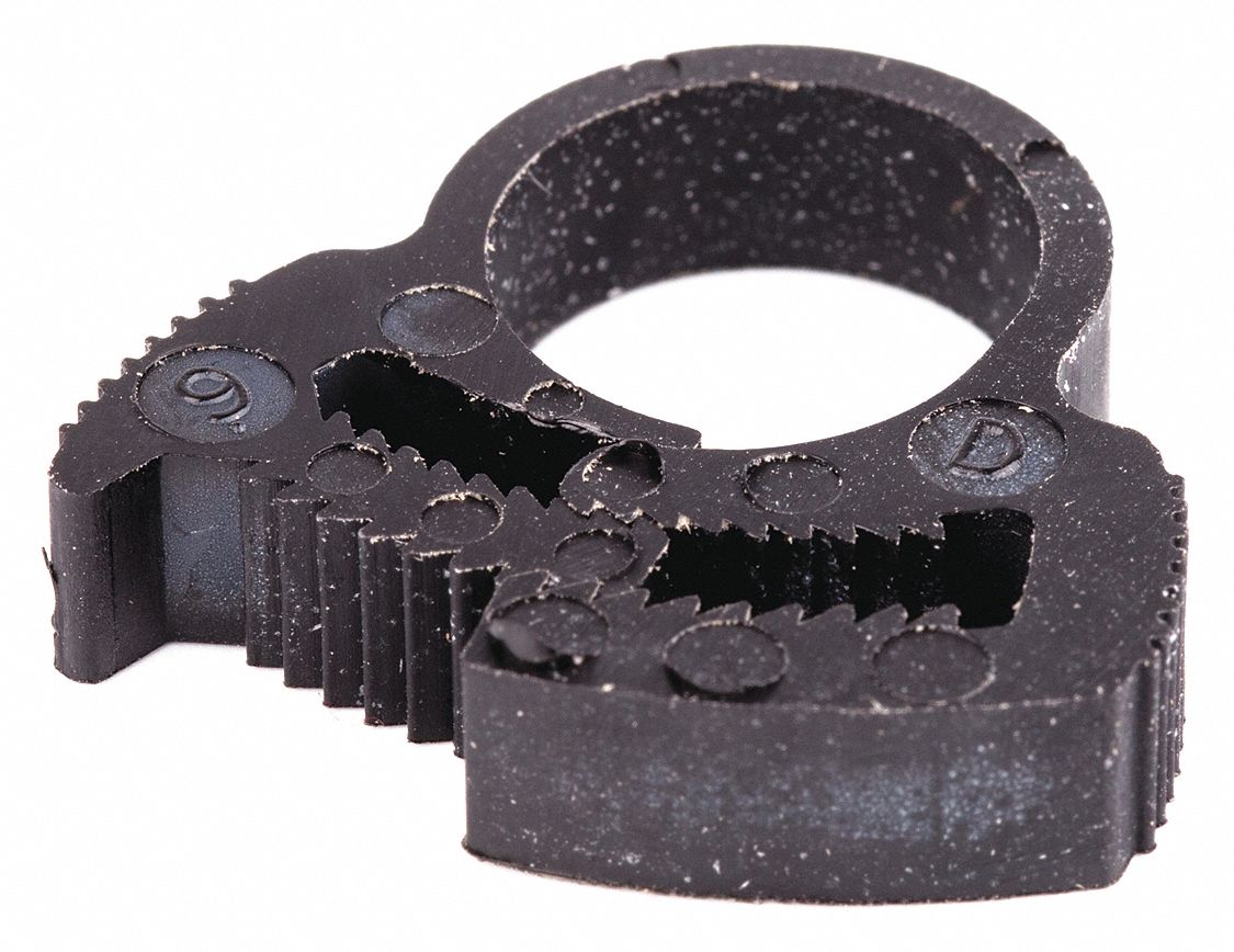 GRAINGER APPROVED Hose Clamp, 0.472 to 0.543 in Clamping Dia., 0.067 in Thickness, 0.24 in Width