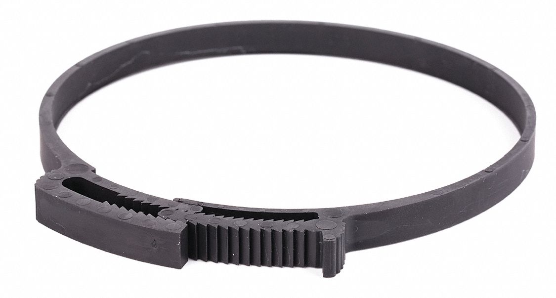 GRAINGER APPROVED Hose Clamp 4.528 to 4.764 in, 0.102 in Thick, 0.374