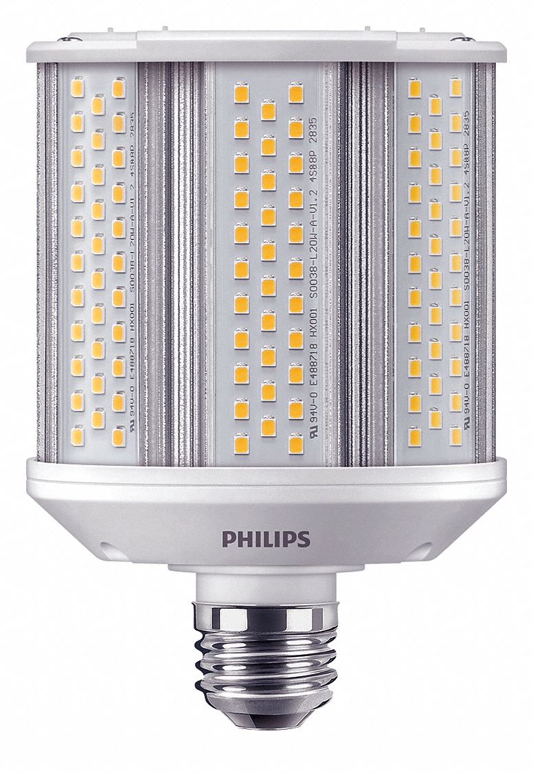 PHILIPS LED Bulb, Corn Cob, Medium Screw (E26), 3,000 K, 2800 Lm, 20 W ...