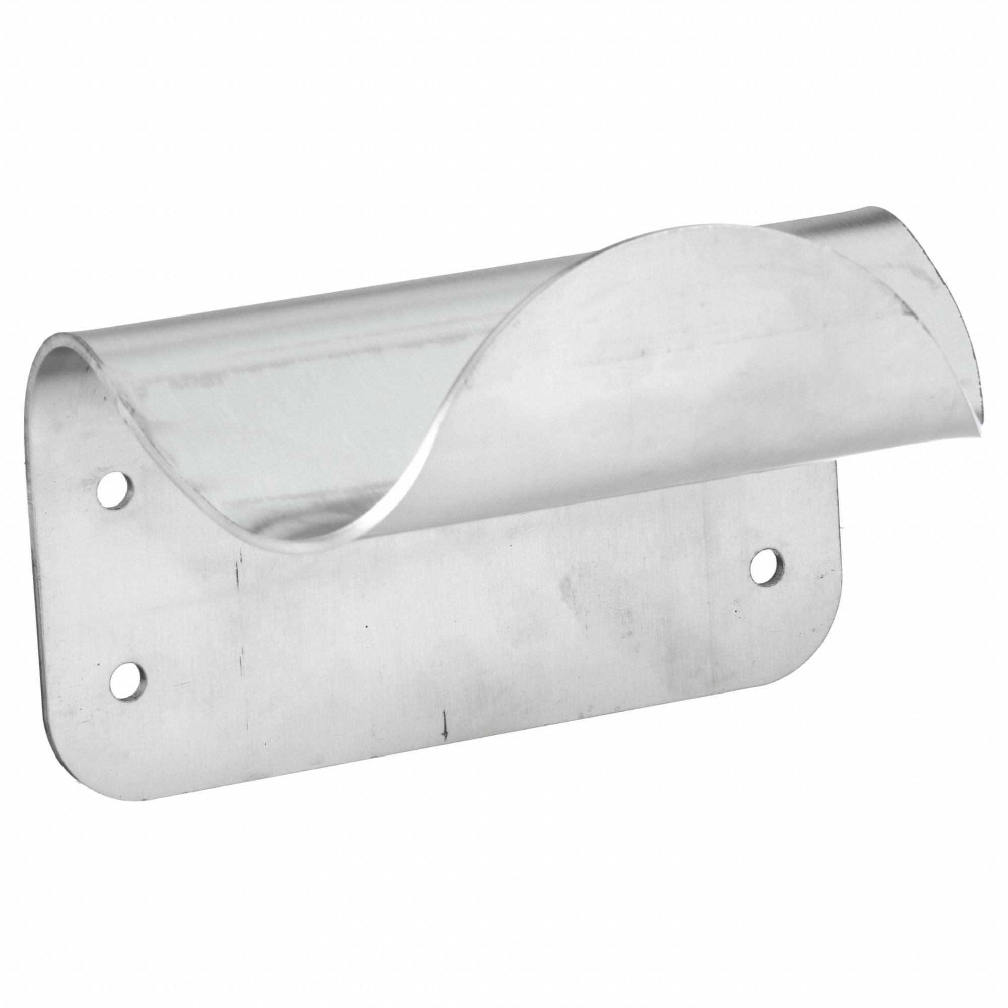Door Pull: 6 3/8 in Wd, 4 1/4 in Ht, Stainless Steel