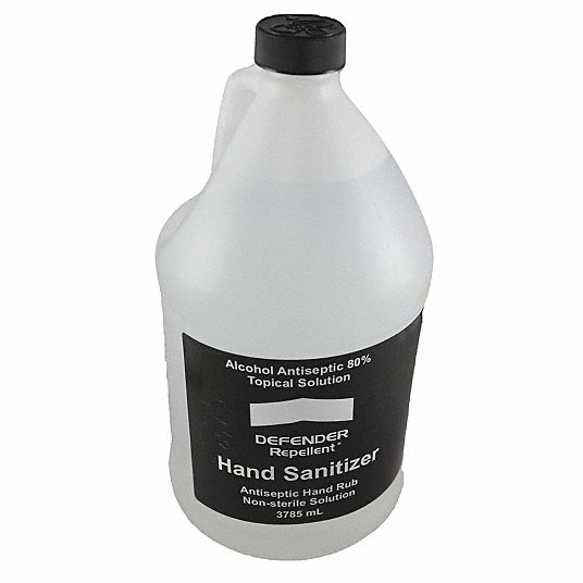 Hand Sanitizer: Jug, Liquid, 1 gal Size, Fresh, Sanitizing, 4 PK