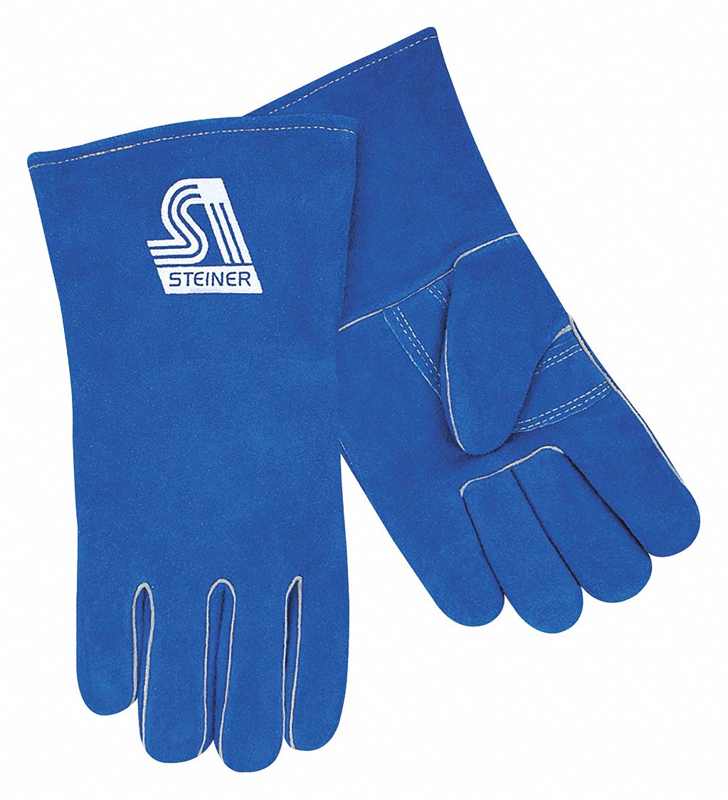 Welding Gloves, Stick Application, Blue, PR