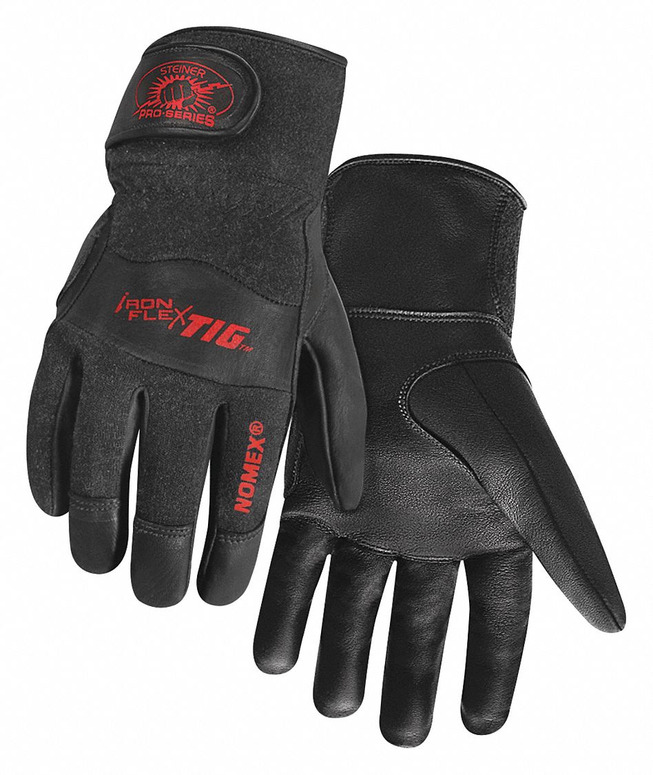 Welding Gloves, TIG Application, Black, PR