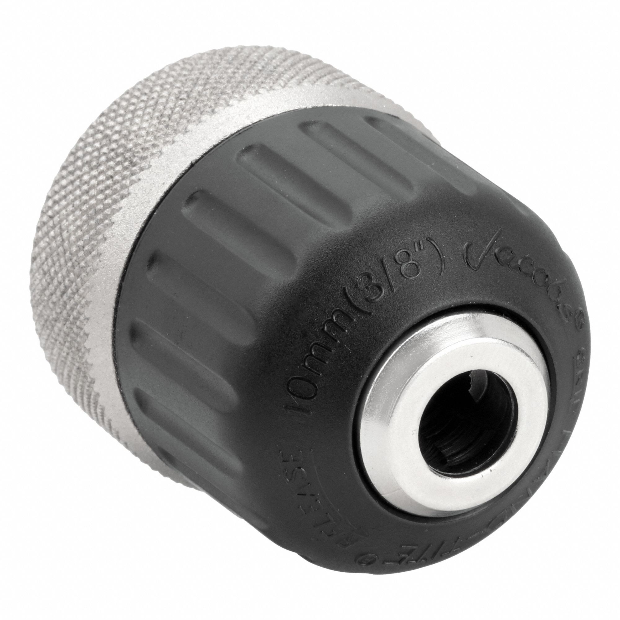 Drill Chuck: 1/4", 1/16 in to 3/8 in Capacity, Ball Bearing