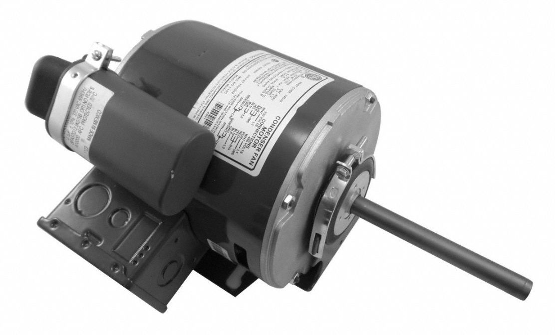 Condenser Fan Motor: Belly Band/Stud Mount, Open Drip Proof, 1/2 hp Nameplate Horsepower