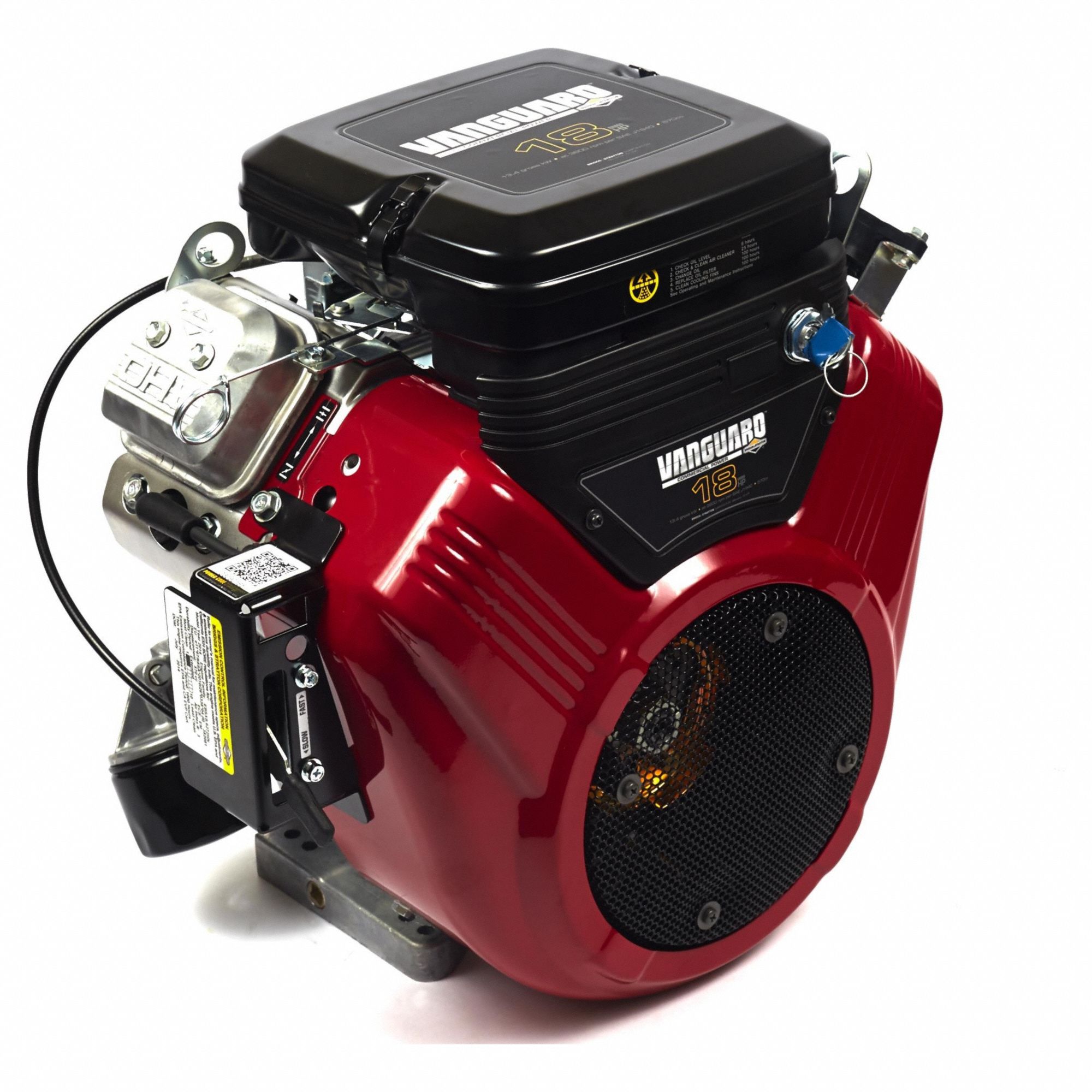 BRIGGS & STRATTON Gasoline Engine: 4 Cycle, 18 hp HP, 11.5, Horizontal, 1,  2 29/32 in Shaft Lg (In.)