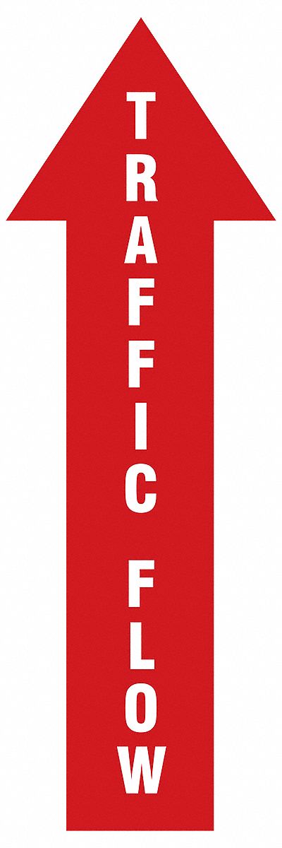 Safety Sign: 12 in x 4 in Nominal Sign Size, 0.004 in Thick, Adhesive Surface Sign Mounting, Plastic