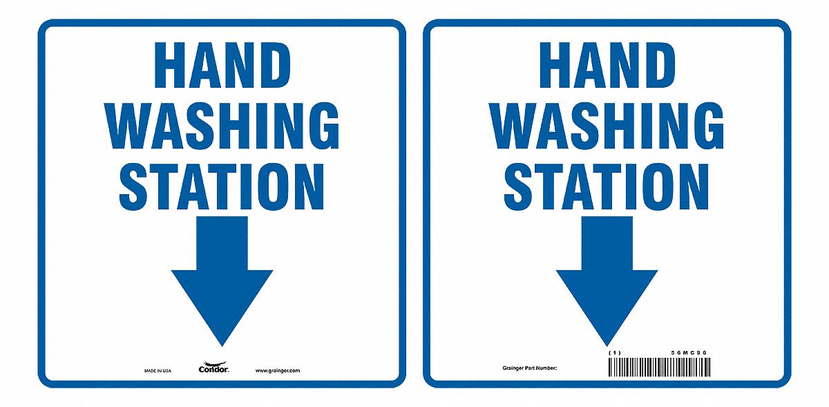 Projecting Sign: 7 in x 7 in Nominal Sign Size, 0.06 in Thick, With Mounting Holes Sign Mounting