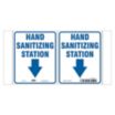 Hand Sanitizing Station Projecting V Sign