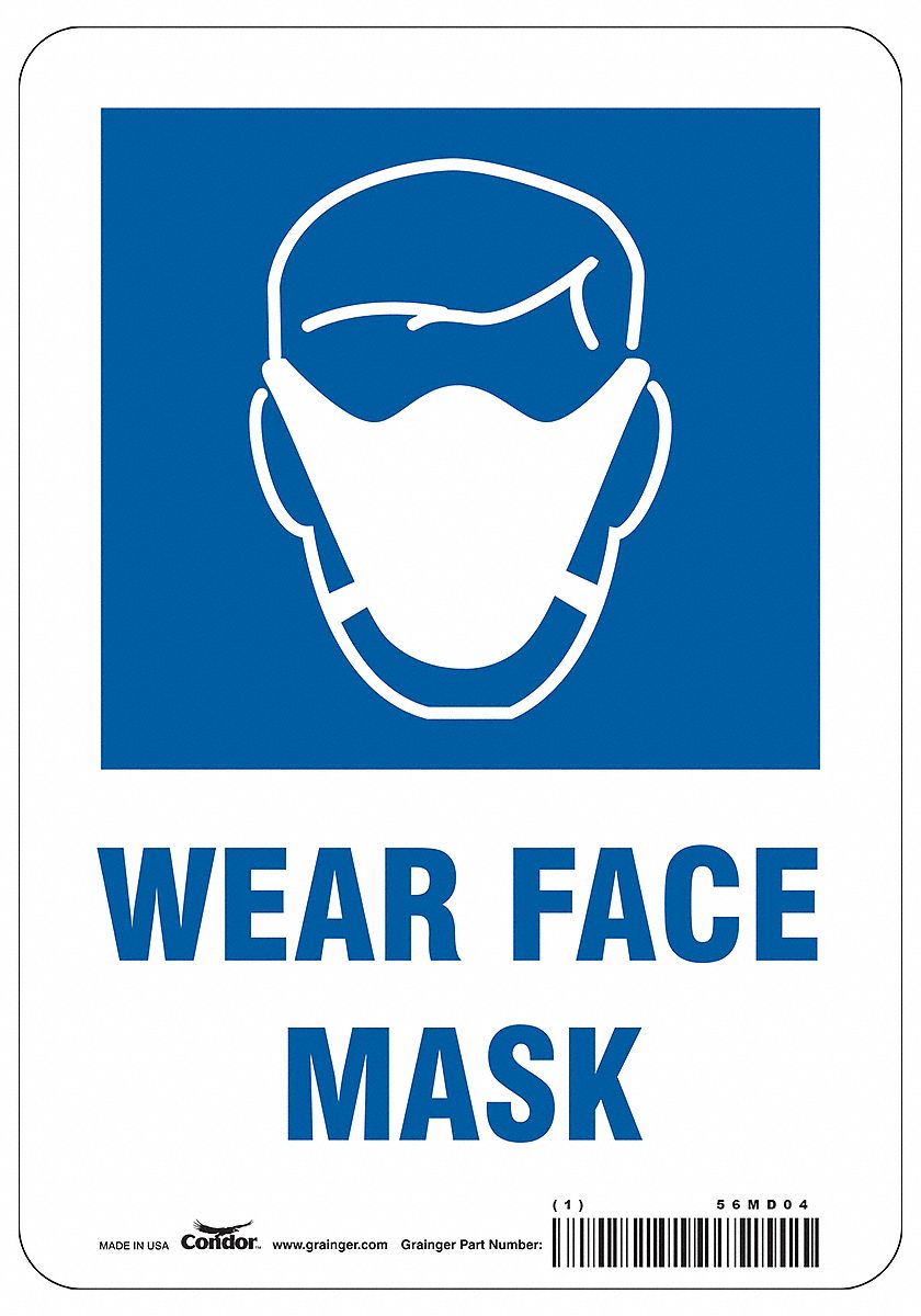 Safety Sign: 10 in x 7 in Nominal Sign Size, 0.032 in Thick, With Mounting Holes Sign Mounting