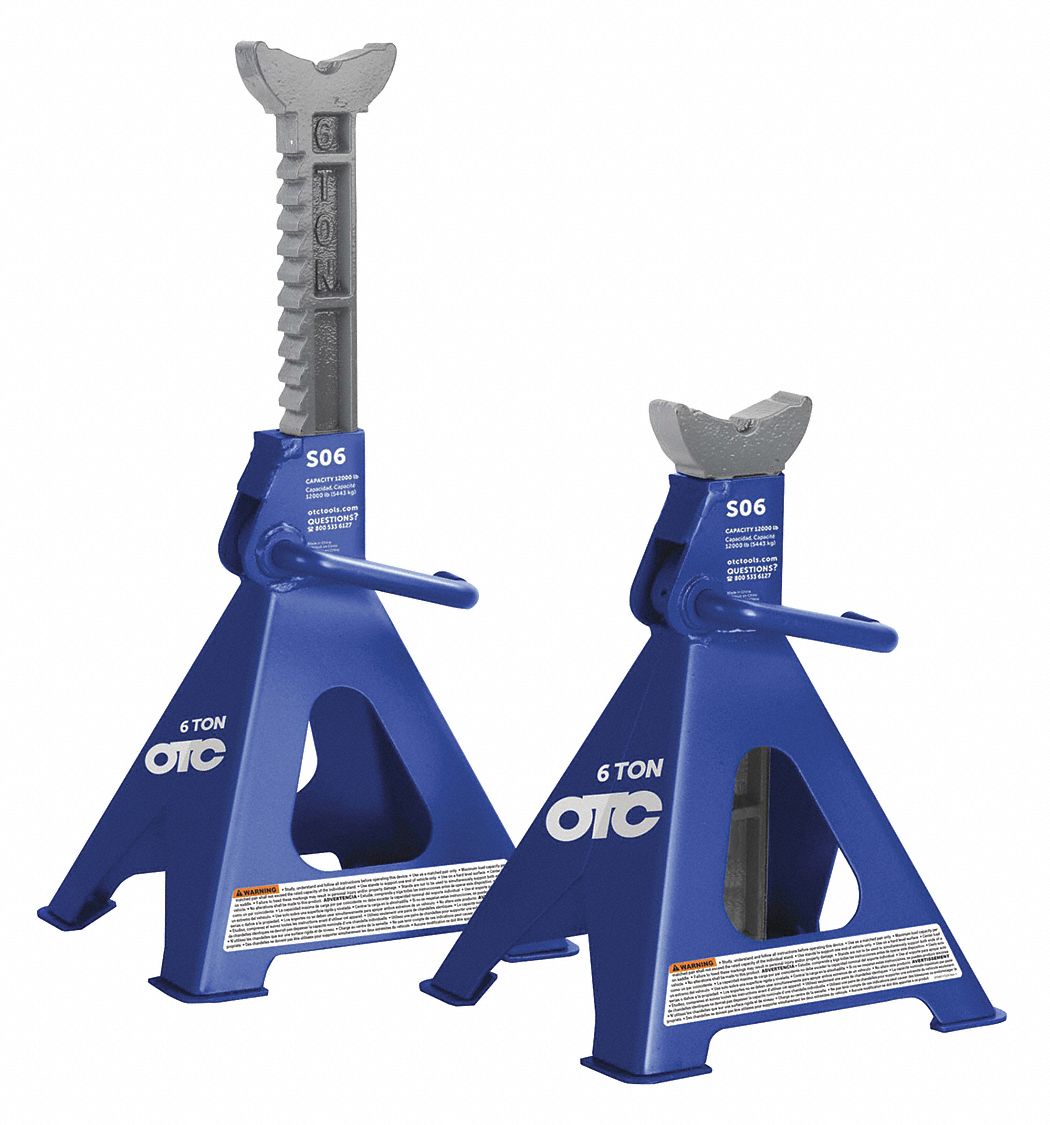 OTC Otc S06 Otc Jack Stand: Heavy-Duty, Steel, 6 ton Lifting Capacity S06