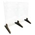Square-Corner Clear Plastic Self-Supported Barriers