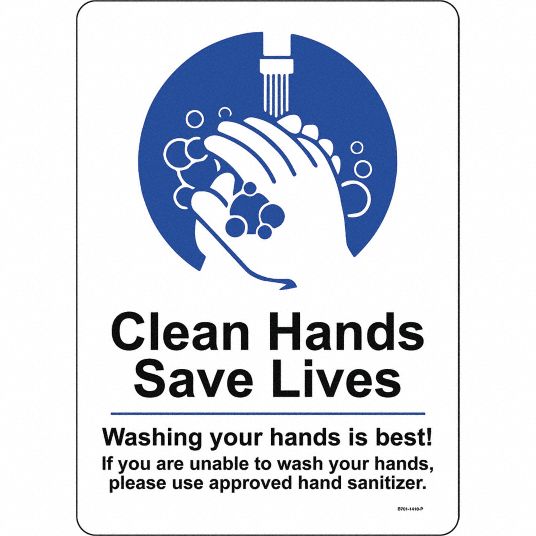 STRANCO INC Hygiene Sign - 56ME33|B701-1410-P - Grainger