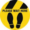 Please Wait Here Sign