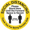 Social Distancing - Stand Here Floor Sign