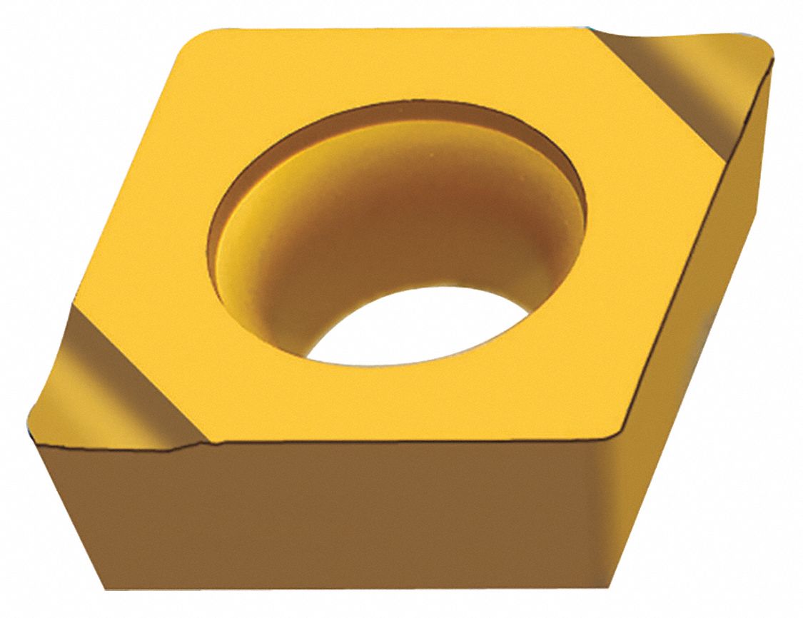 Diamond Turning Insert: CCGT Insert, Neutral, 1/64 in Corner Radius, X15 Chip-Breaker, WTP35