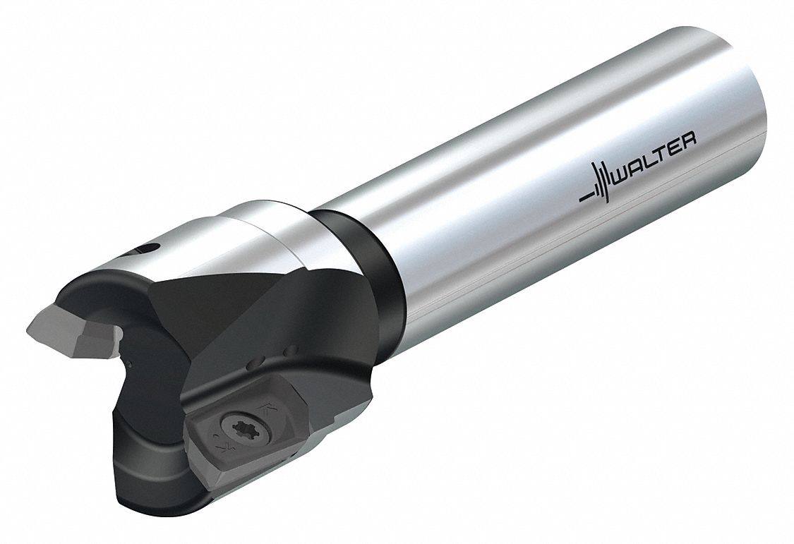 Indexable Square Shoulder End Mill: 1 13/50 in Max. Cutting Dia., Straight, Coolant Through