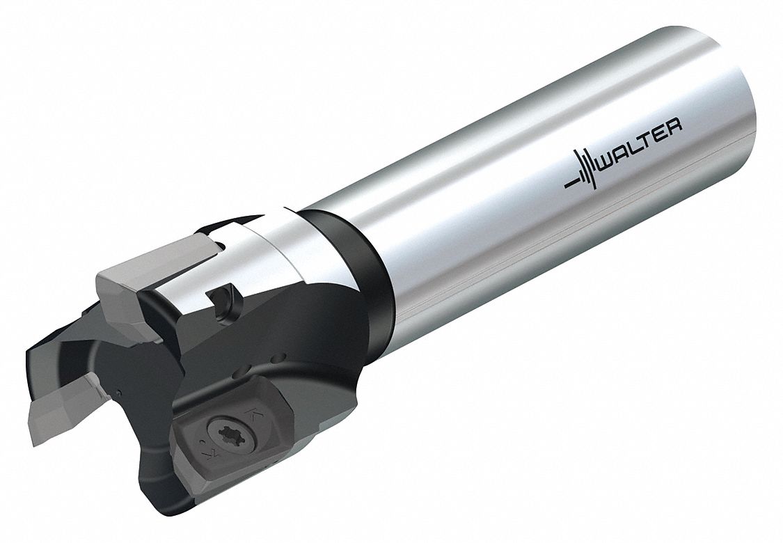 Indexable Square Shoulder End Mill: 1 13/50 in Max. Cutting Dia., Straight, Coolant Through