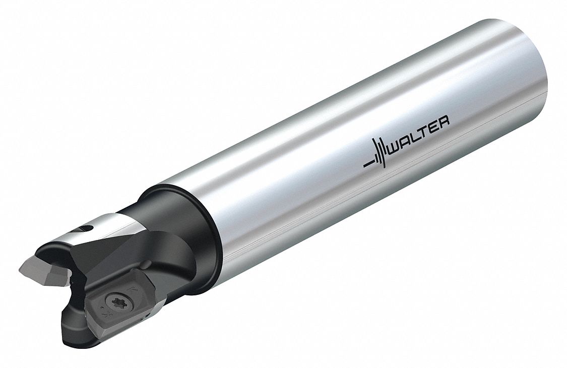 Indexable Square Shoulder End Mill: 1 13/50 in Max. Cutting Dia., Straight, Coolant Through