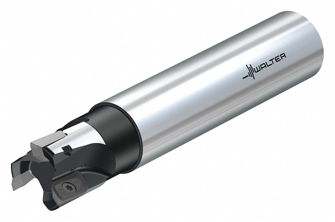 Indexable Square Shoulder End Mill: 1 13/50 in Max. Cutting Dia., Straight, Coolant Through