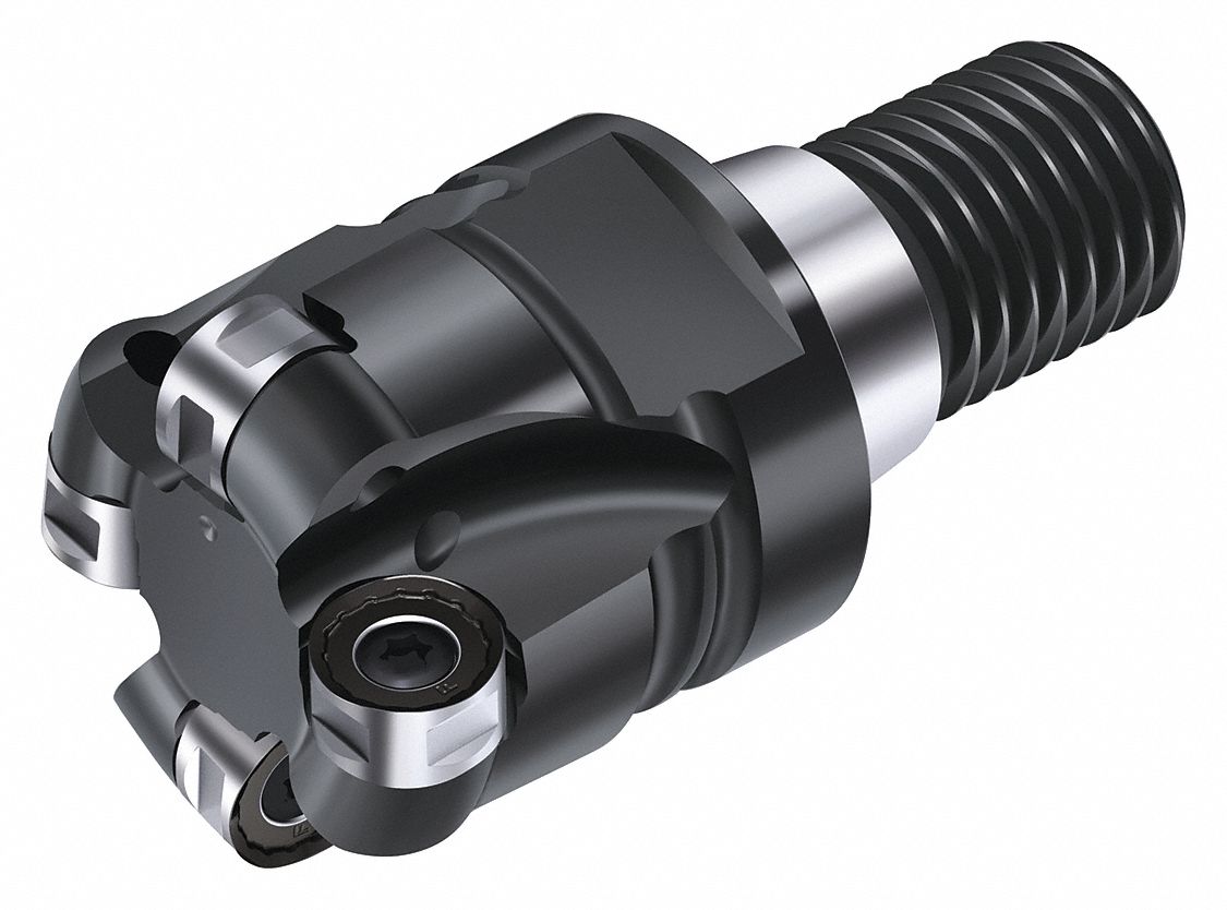 Indexable Profiling End Mill: 1.2600 in Max. Cutting Dia., 0.2360 in Dp of Cut, Screw On