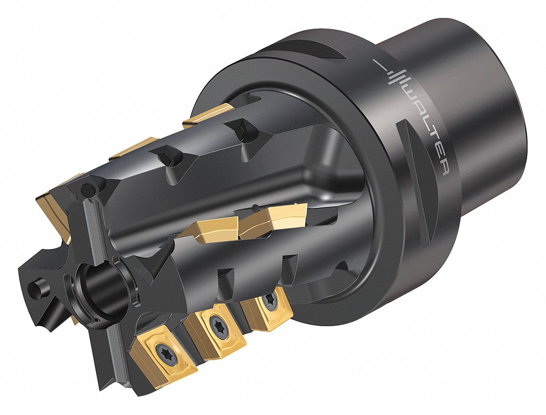 WALTER, 1 969/1000 in Max. Cutting Dia., Taper, Indexable Square