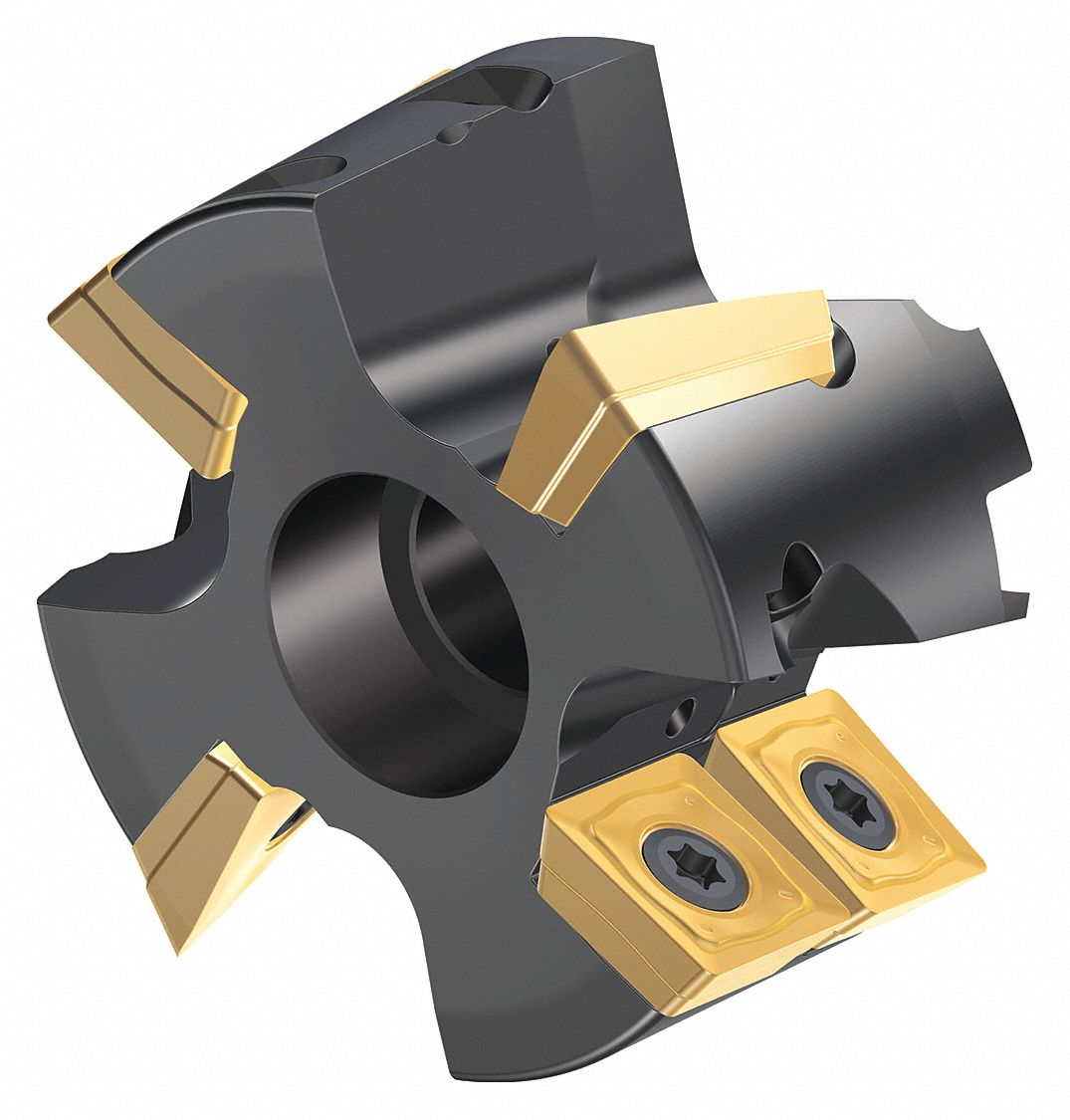 Indexable Square Shoulder End Mill: 1 969/1000 in Max. Cutting Dia., 0.9880" Overall Lg