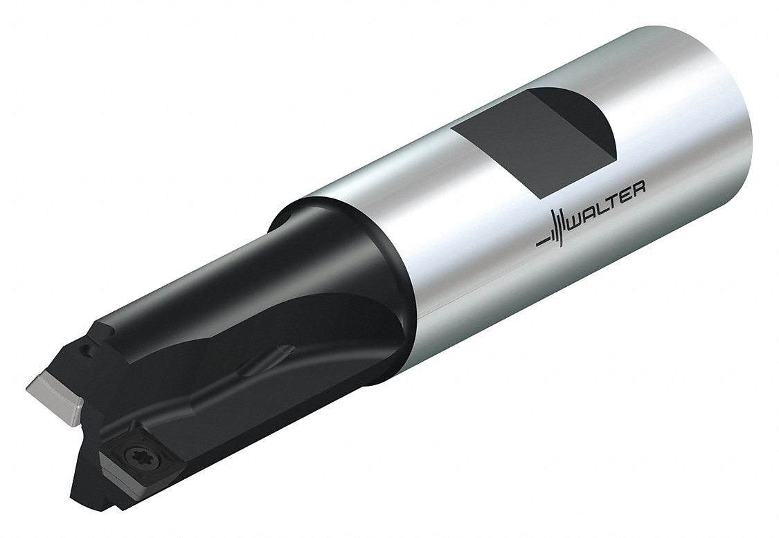 Indexable Square Shoulder End Mill: 3/4 in Max. Cutting Dia., Weldon Flat, 3/4 in Shank Dia.