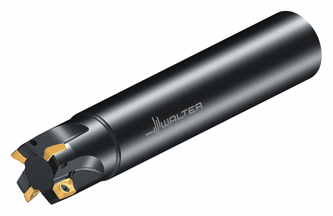 Indexable Square Shoulder End Mill: 3/4 in Max. Cutting Dia., Straight, 3/4 in Shank Dia.