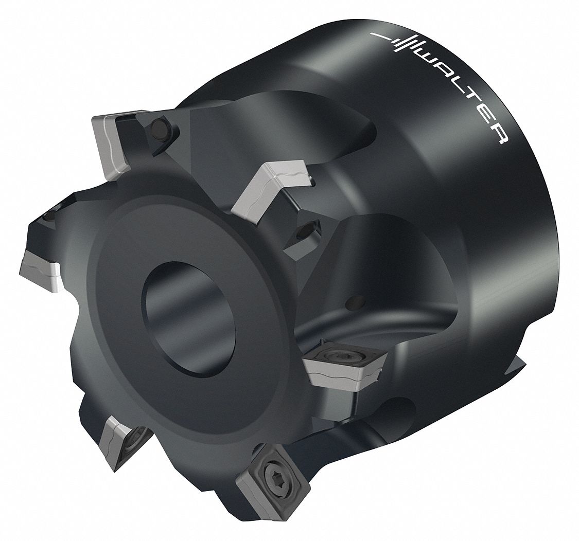 Indexable Face Mill: 2-1/2 in Max. Cutting Dia., 3/4 in Arbor Dia., 1.9690 in Overall Lg