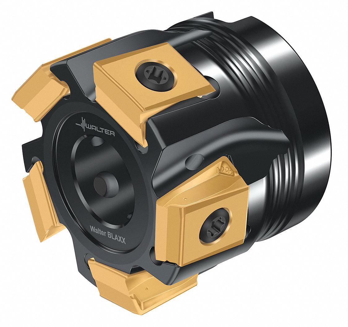 Indexable Face Mill: 1.9690 in Max. Cutting Dia., 0.8660 in Arbor Dia., 1.5750 in Overall Lg