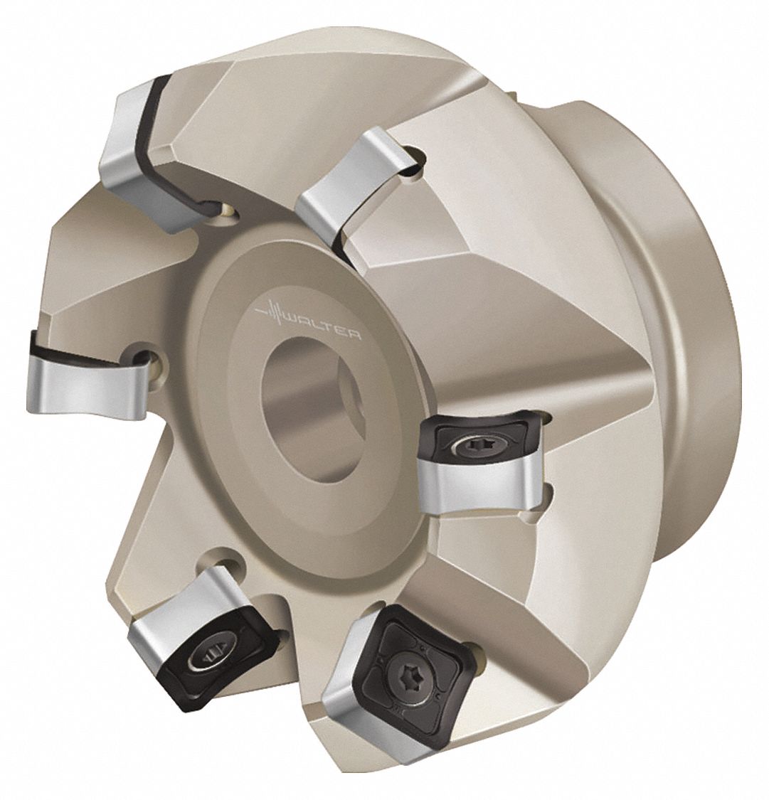 WALTER Indexable Face Mill, Max. Cutting Dia. 3.5120", Arbor Dia. 1