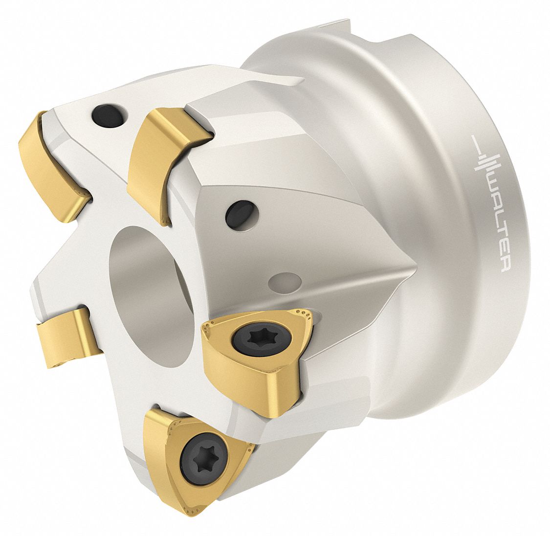 WALTER Indexable Face Mill, Max. Cutting Dia. 2 in, Arbor Dia. 3/4 in