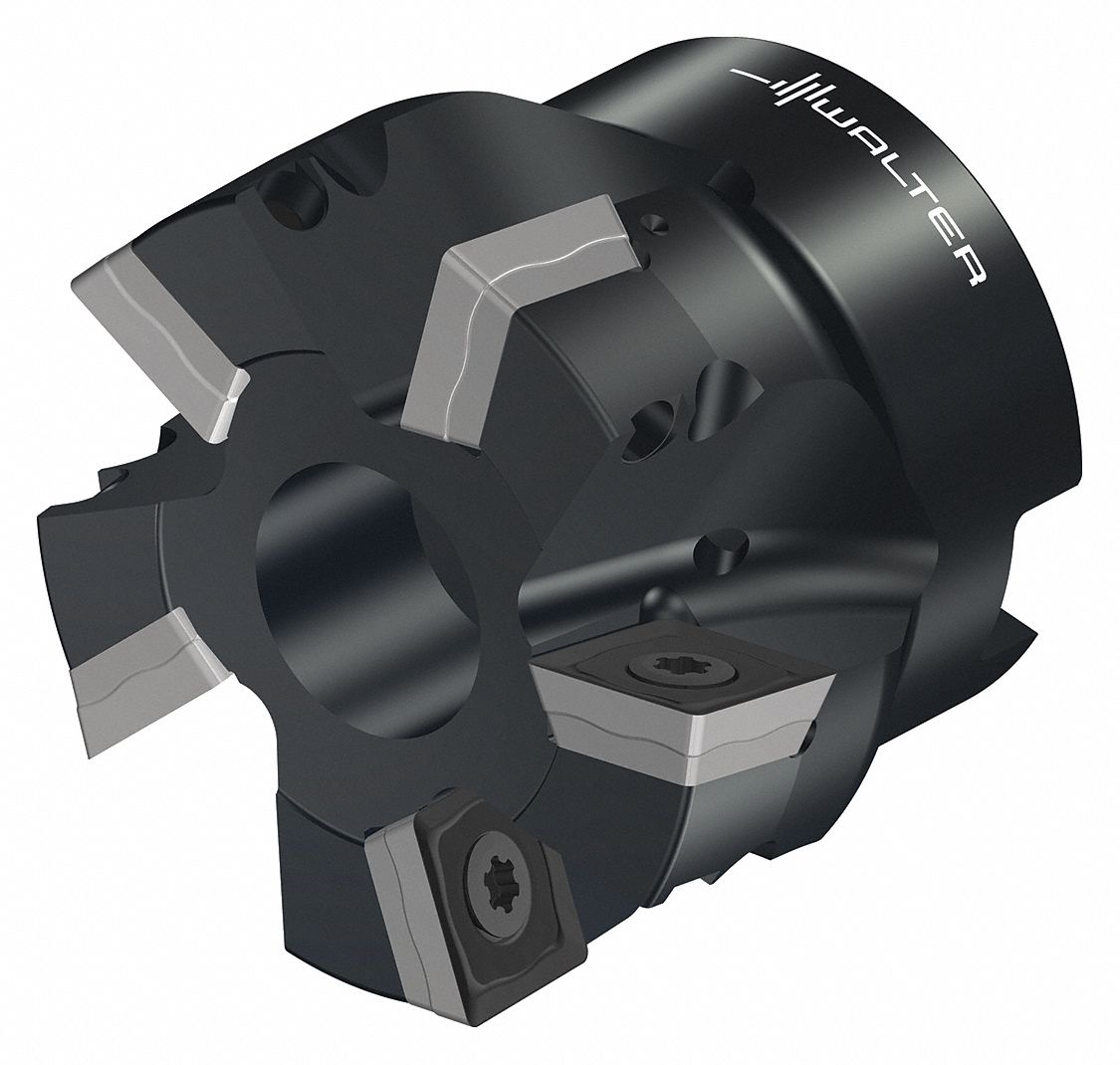 Indexable Face Mill: 1.9690 in Max. Cutting Dia., 0.8660 in Arbor Dia., 1.5750 in Overall Lg