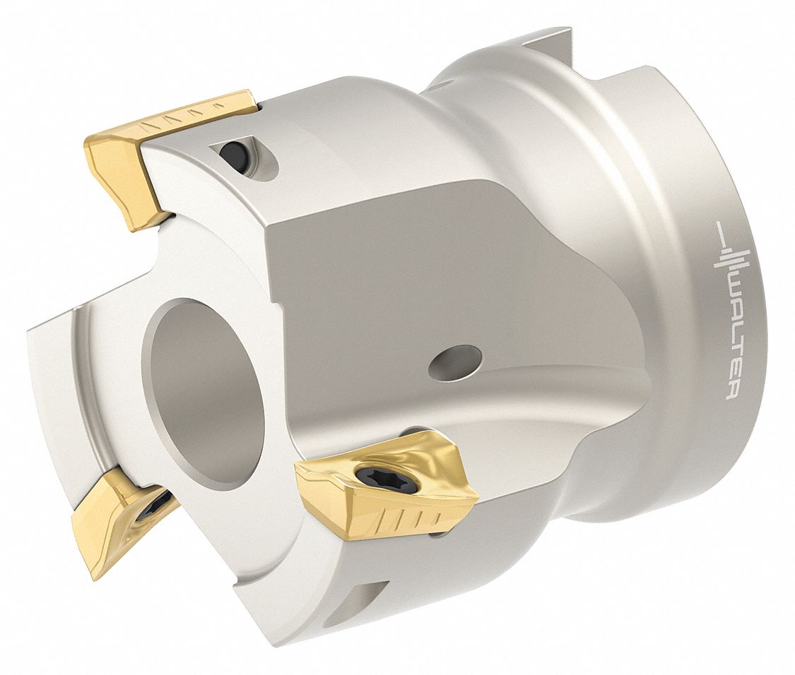 Indexable Face Mill: 1 23/40 in Max. Cutting Dia., 1.5750" Overall Lg, Coolant Through