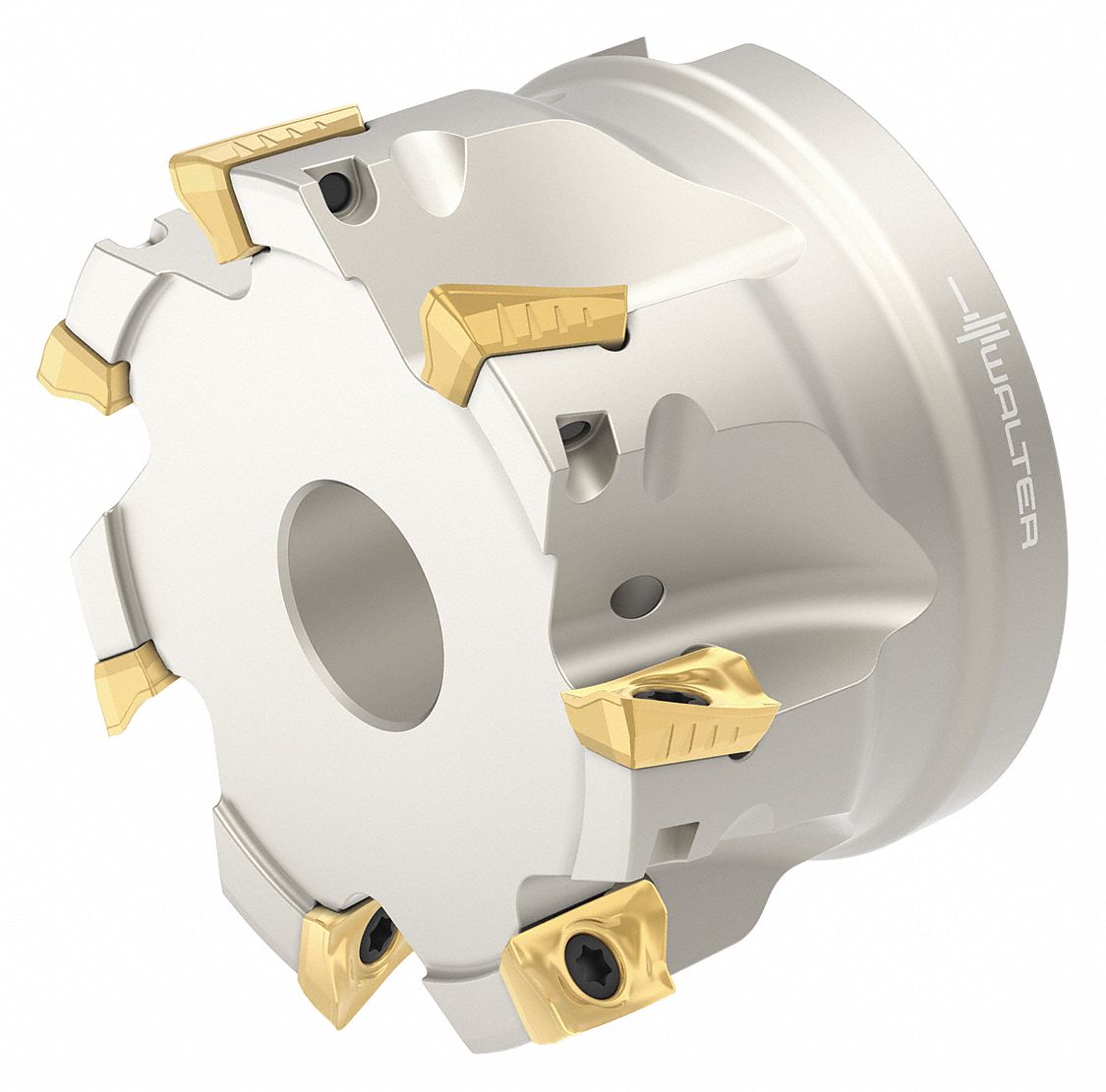 Indexable Face Mill: 2 12/25 in Max. Cutting Dia., 1.5750" Overall Lg, Coolant Through