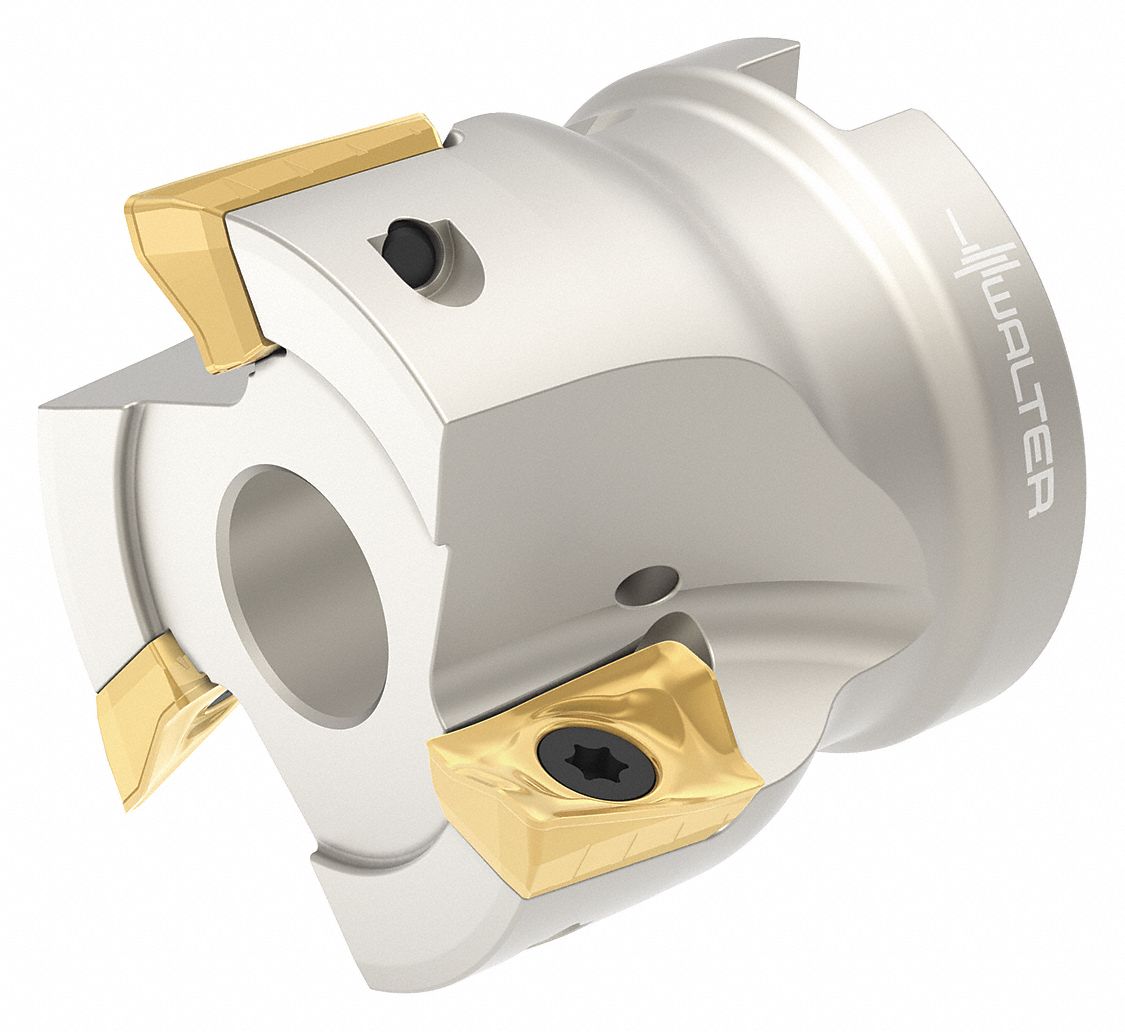 Indexable Face Mill: 1 23/40 in Max. Cutting Dia., 1.5750" Overall Lg, Coolant Through