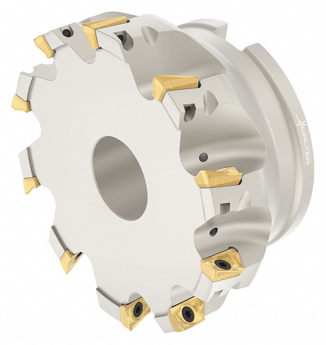 Indexable Face Mill: 4 921/1000 in Max. Cutting Dia., 2.4800" Overall Lg, Coolant Through