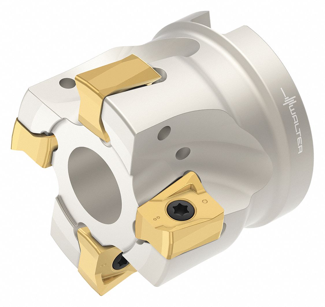 WALTER Indexable Face Mill, Max. Cutting Dia. 2 in, Arbor Dia. 3/4 in