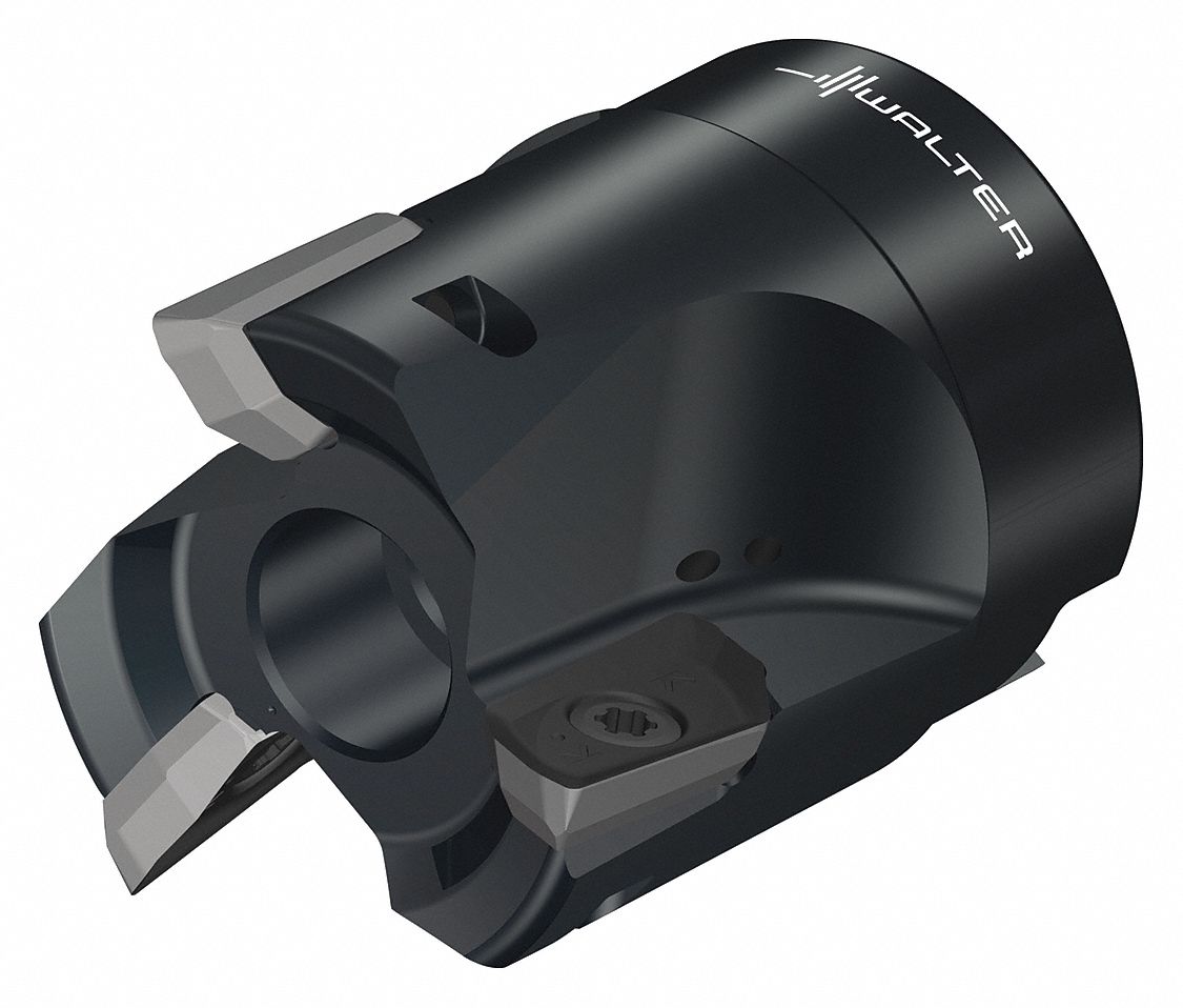 Indexable Face Mill: 1.5750 in Max. Cutting Dia., 5/8 in Arbor Dia., 1.9690 in Overall Lg