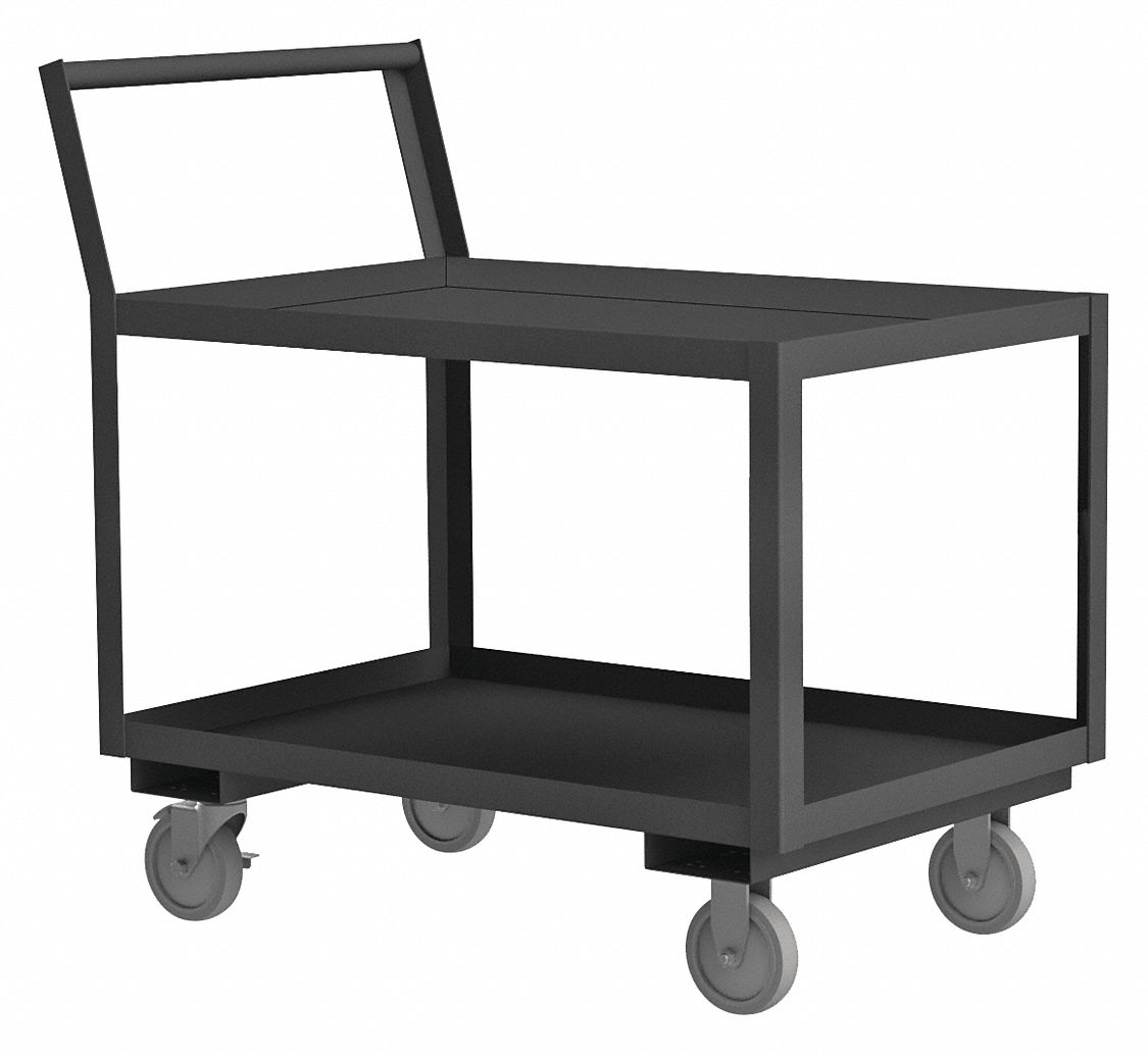 Truck, Gray, 2 Shelves, with Side Brakes