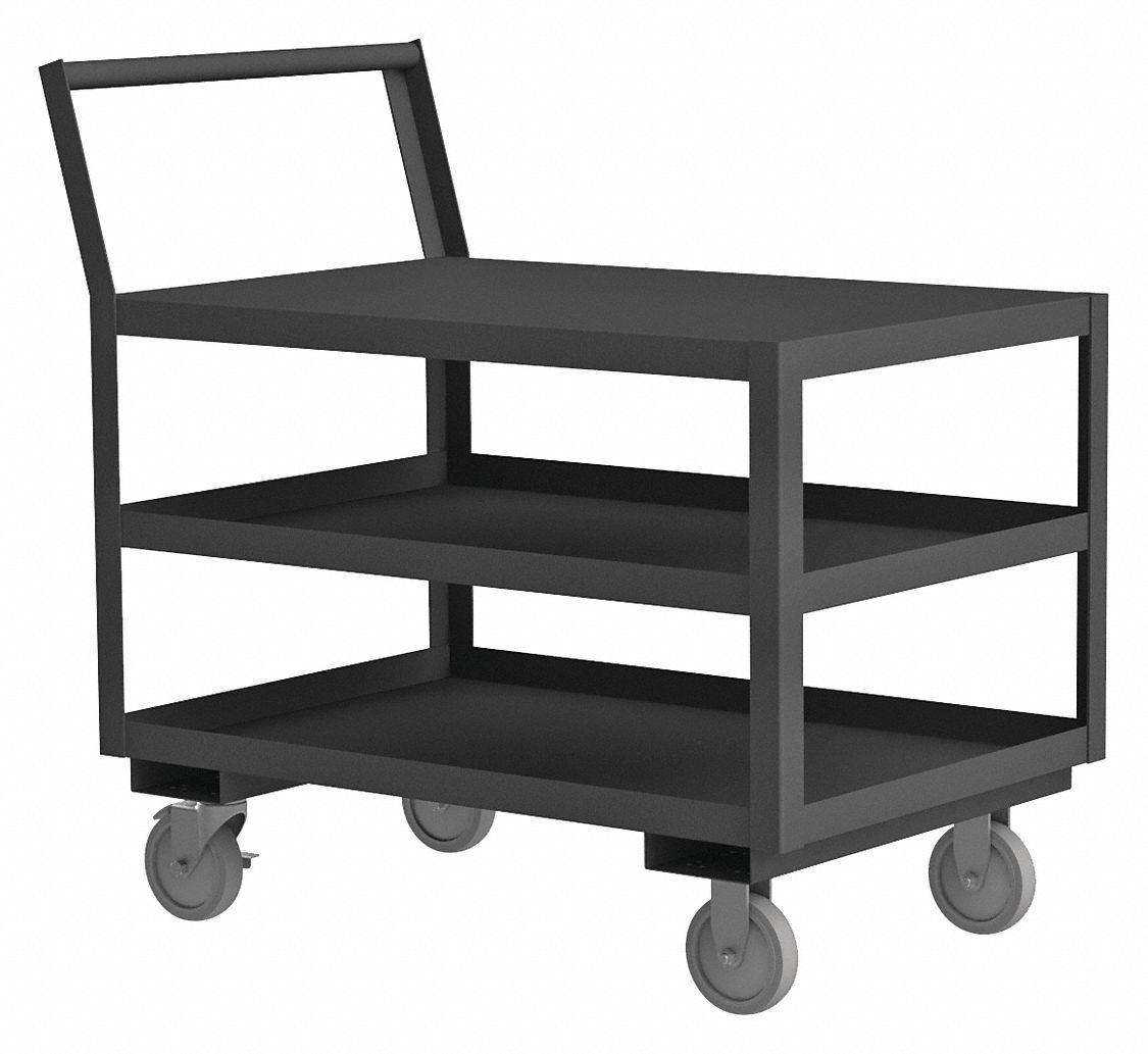 Truck, Gray, 3 Shelves, with Side Brakes