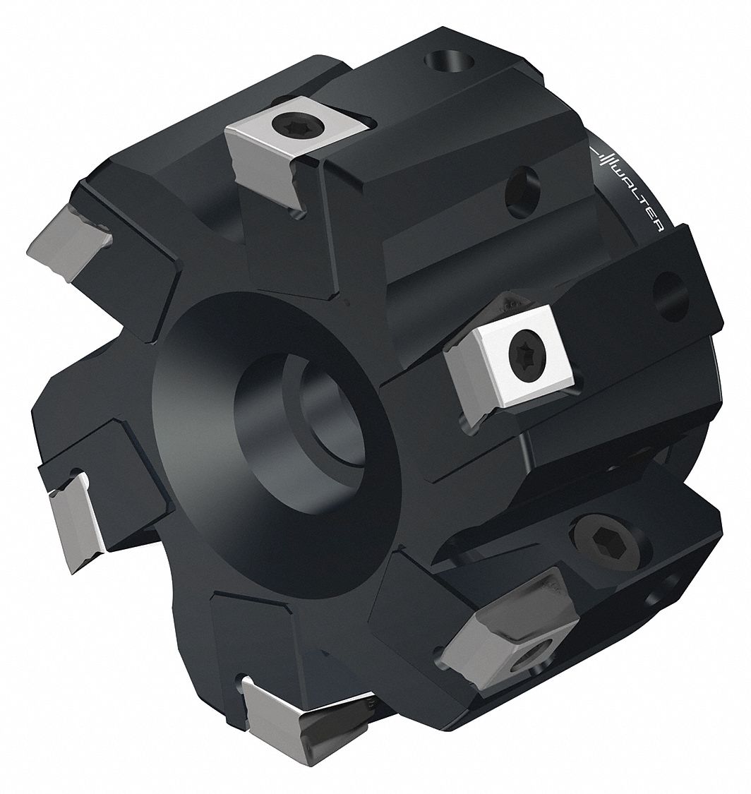 Indexable Face Mill: 1.0630 in Arbor Dia., 90° Side Cutting Edge Angle, 1.9690 in Overall Lg