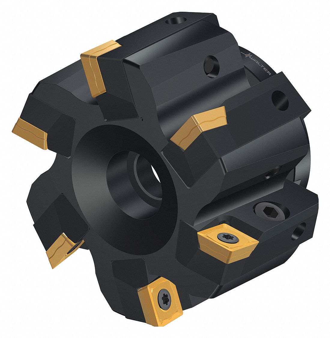Indexable Face Mill: 1.0630 in Arbor Dia., 90° Side Cutting Edge Angle, 1.9690 in Overall Lg